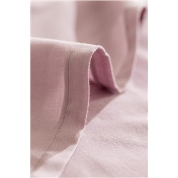 Ciel King Size %100 Pamuk Lastiksiz Saten Çarşaf - Açık Mürdüm