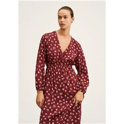 Vestido estampado flores -  Mujer | MANGO OUTLET España