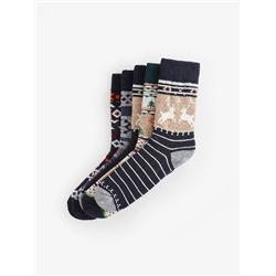 LC Waikiki Desenli Erkek Soket Çorap 5'li, LCW ACCESSORIES                                            
                                            Desenli Erkek Soket Çorap 5'li