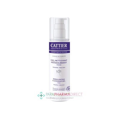 Cattier Vague de Pureté Gel Nettoyant Rééquilibrant Visage BIO 200ml