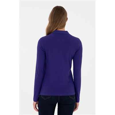 Kadın Mor Basic Sweatshirt