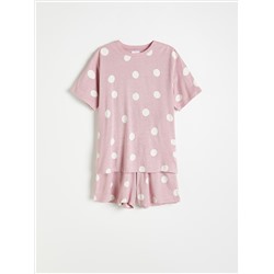 Pyjama-Set mit Punkten