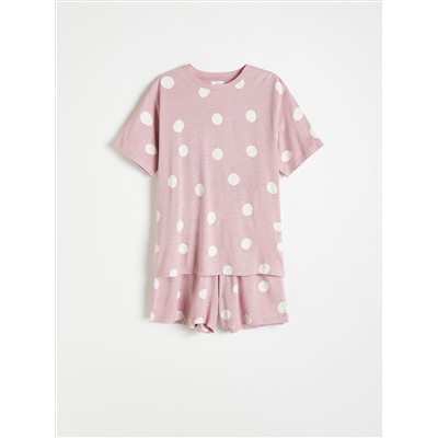 Pyjama-Set mit Punkten
