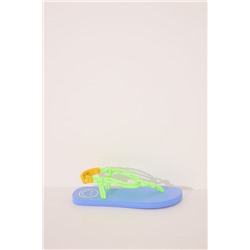 Chanclas SmileyWorld® tiras cuerda verde