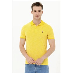 Erkek Koyu Sarı Polo Yaka Tişört