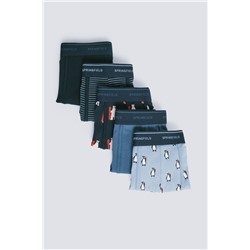 Pack 5 boxers algodón estampados