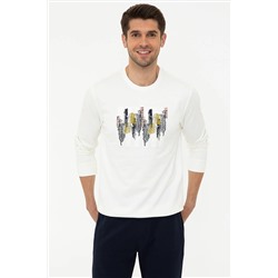 Pierre Cardin Ecru Erkek Sweatshirt G021SZ082.000.1288019