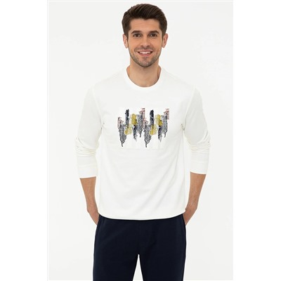 Pierre Cardin Ecru Erkek Sweatshirt G021SZ082.000.1288019