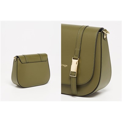 Bandolera de piel Tex Verde botella