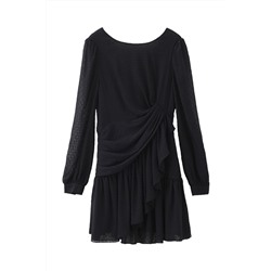 Vestido de talle bajo Negro