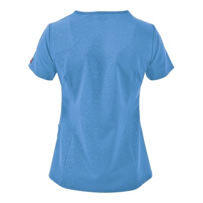 Dickies Xtreme STRETCH Scrubs Camo-Kazee Embossed Top