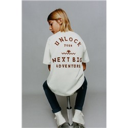 CAMISETA TEXTO FLOCK