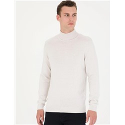 Taş Slim Fit Balıkçı Yaka Basic Triko Kazak