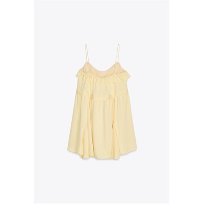 ZW COLLECTION SHORT DRESS WITH RUFFLES