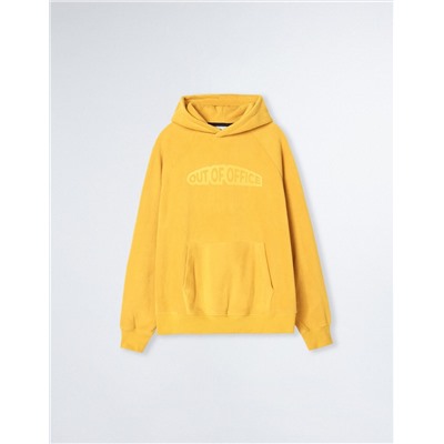 Hooded Sweatshirt, Men, Dark Yellow
