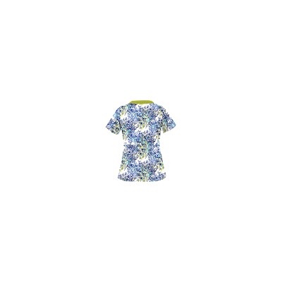 UA Pop Dots White Print Scrub Top