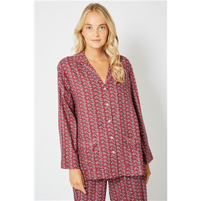 Camisa Burdeos y blanco