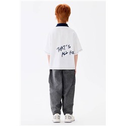 Детская футболка polo с буквенным принтом Экспорт M.lati*n kids