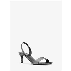 MICHAEL MICHAEL KORS Mila Metallic Foil Suede Sandal