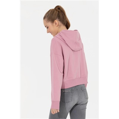 Kadın Manolya Kapüşonlu Sweatshirt