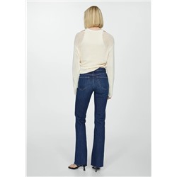 Jeans flare tiro medio