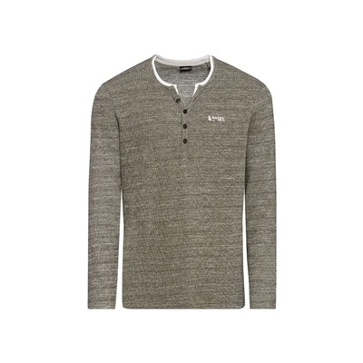 LIVERGY® Herren Langarmshirt, mit Baumwolle