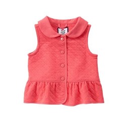 Quilted Peplum Vest