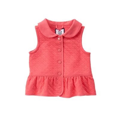 Quilted Peplum Vest