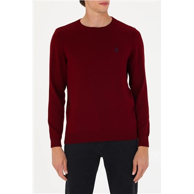 Erkek Bordo Basic Kazak