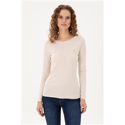 Kadın Taş Bisiklet Yaka Sweatshirt