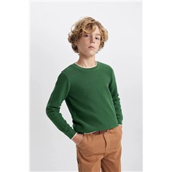 Defacto Erkek Çocuk Regular Fit Bisiklet Yaka Pamuklu Kazak U8991A623WN