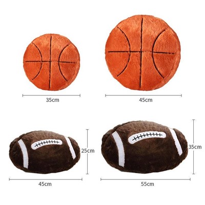 Пушистые подушки-игрушки в виде спортивных мячей 🏀⚽️⚾️🏐🏈