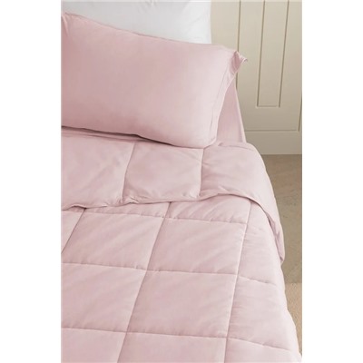 İlus Bambu Tek Kişilik Comforter Set - Pudra