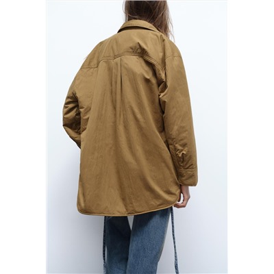 WATER-REPELLENT QUILTED NYLON OVERSHIRT