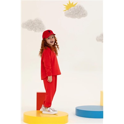 Çocuk Kırmızı Basic Sweatshirt