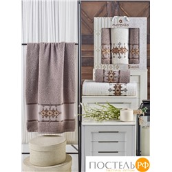 10682 Комп. Пол. MERZUKA махр. в короб. (50x90/2)(70х140/1) 3 шт. OTANTIC коричневый