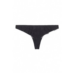 Tanga encaje tul negro