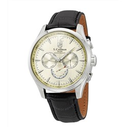S COIFMAN Champagne Dial Stainless Steel Men's Watch SC0122