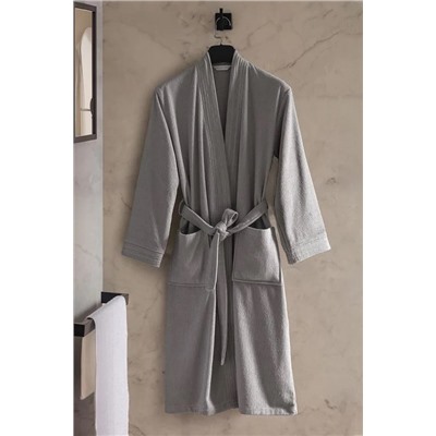Stripe Kimono Unisex %100 Pamuk Bornoz - Otel Koleksiyon