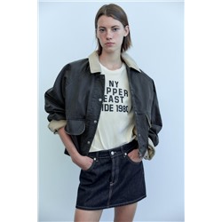 T-SHIRT WITH SLOGAN