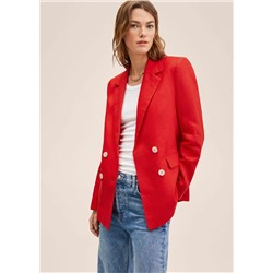 Americana traje 100% lino  -  Mujer | MANGO OUTLET Melilla