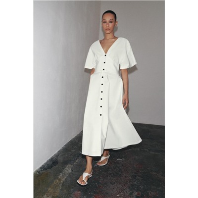 ZW COLLECTION MIDI BUTTON DRESS