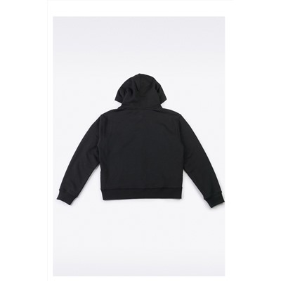 Sudadera con capucha Negro y rosa