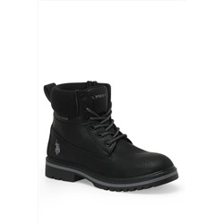U.S. Polo Assn. Johan 2pr Siyah Erkek Worker Bot JOHAN 2PR