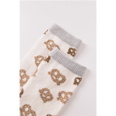 Calcetines largos print pretzels