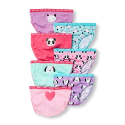 Toddler Girls Animal Weekday Briefs 7-Pack