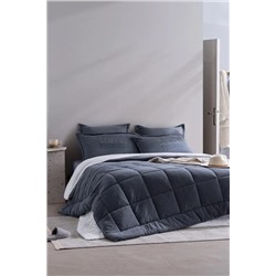 Bobigny SuperSoft Tek Kişilik Comforter Set - İndigo