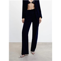Pantalón traje terciopelo -  Mujer | MANGO OUTLET Melilla