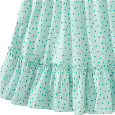 Mädchen Kleid mit Pünktchen allover