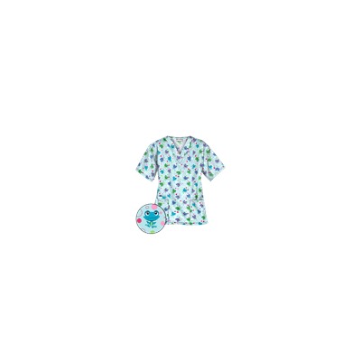 UA Jumpin Jack Navy Print Scrub Top